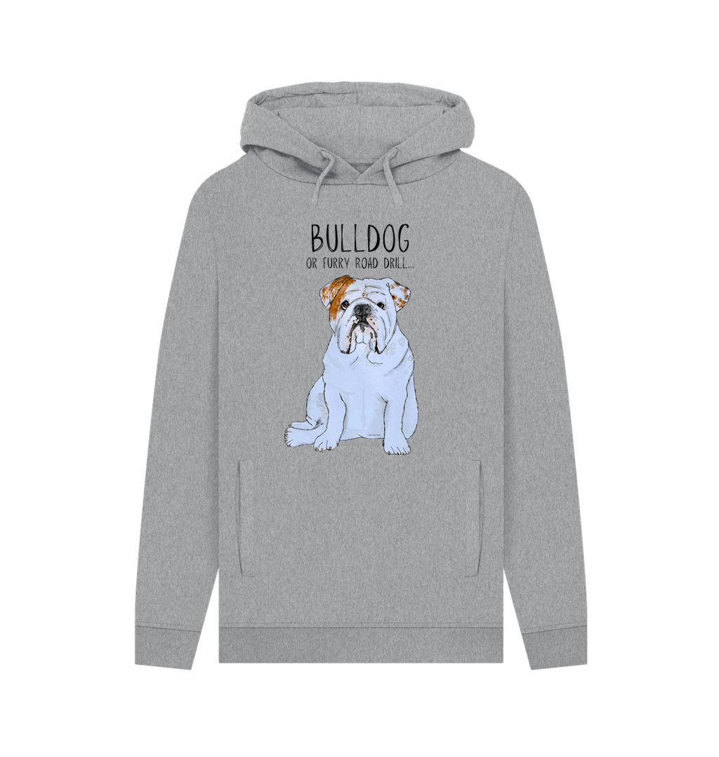 Bulldog Power: Furry Road Drill Men’s Hoodie for Ultimate Cool!