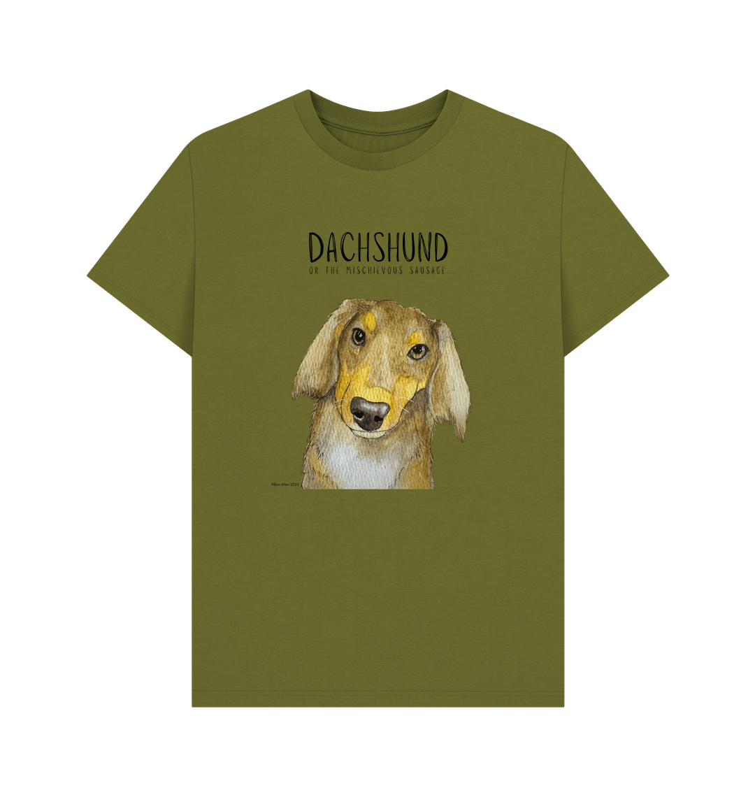 Long Haired Dachshund Tee – Mischievous Hot Dog Energy!