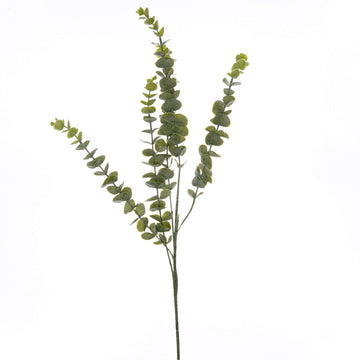 Lifelike Gunnii artificial eucalyptus spray with silver-sage leaves, 90cm tall, for realistic home decor by Sostter at brixbailey.com
