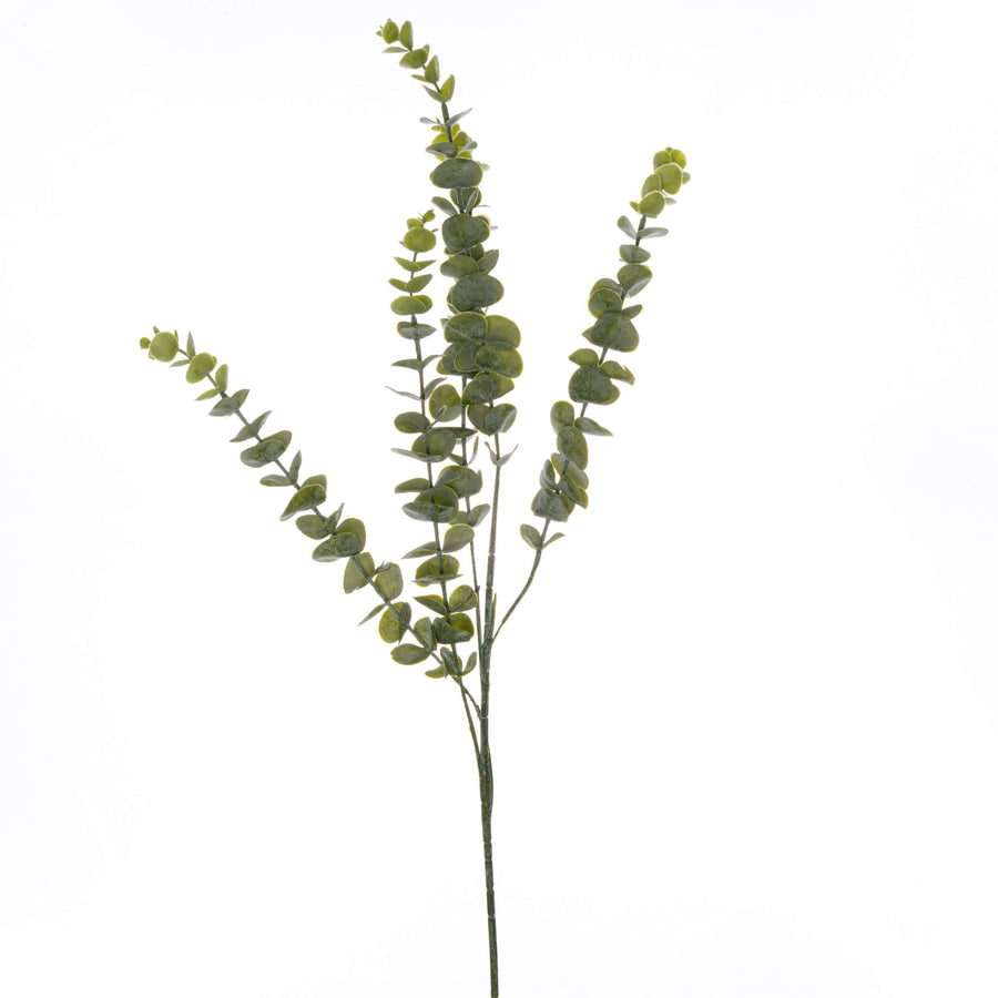 Lifelike Gunnii artificial eucalyptus spray with silver-sage leaves, 90cm tall, for realistic home decor by Sostter at brixbailey.com