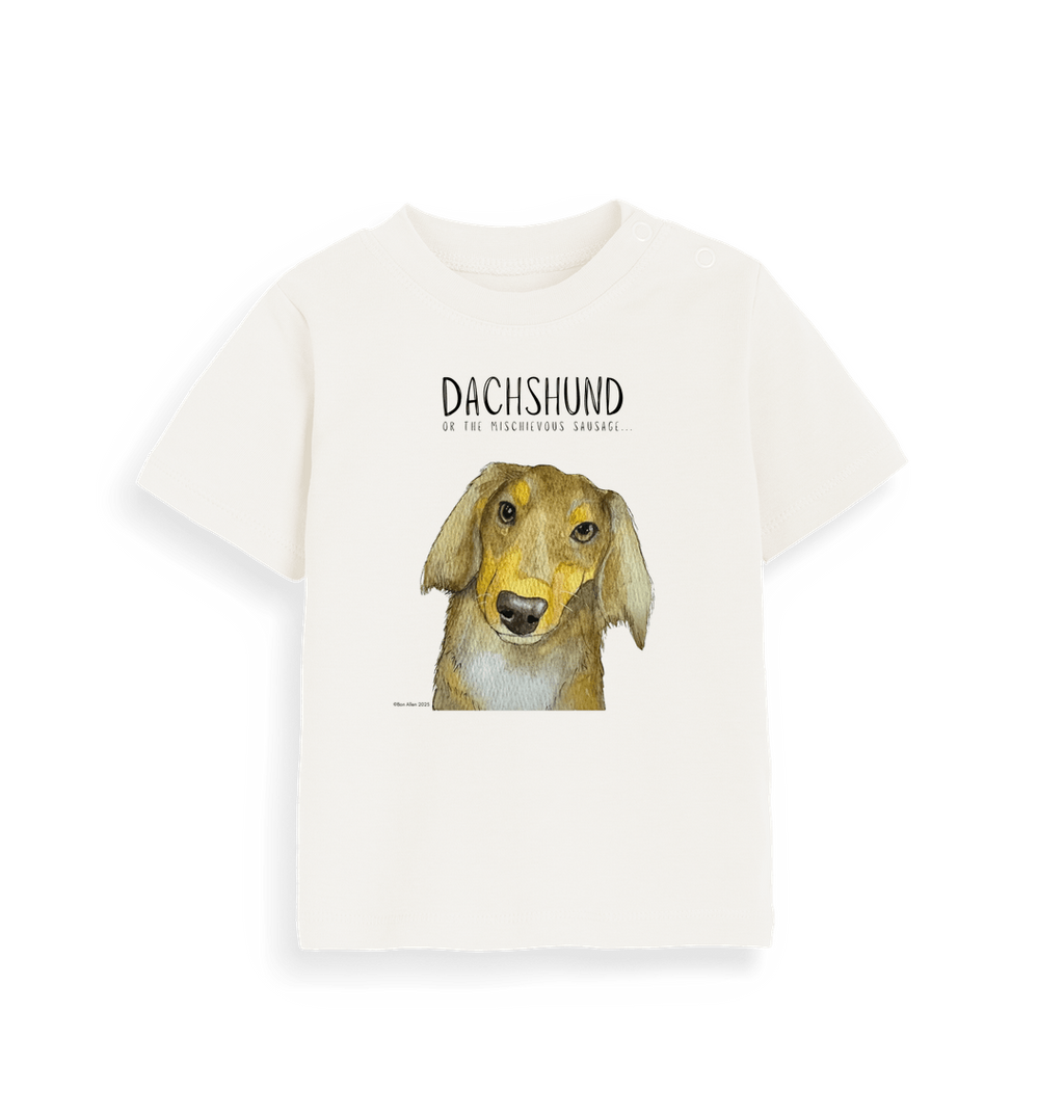 Long Haired Dachshund Baby Tee – Small But Mighty!