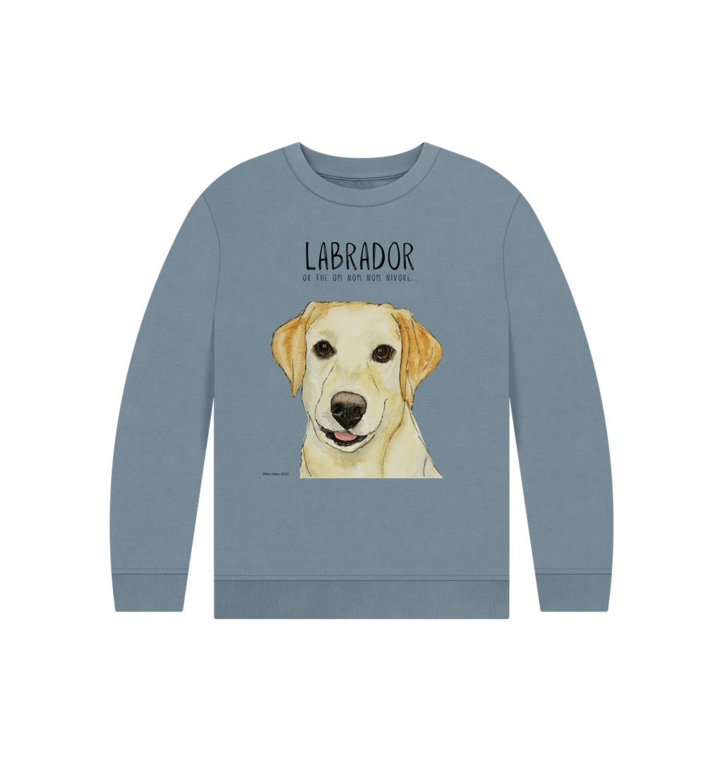 Crumb Catcher in Chief – The Yellow Labrador Kids' Sweatshirt