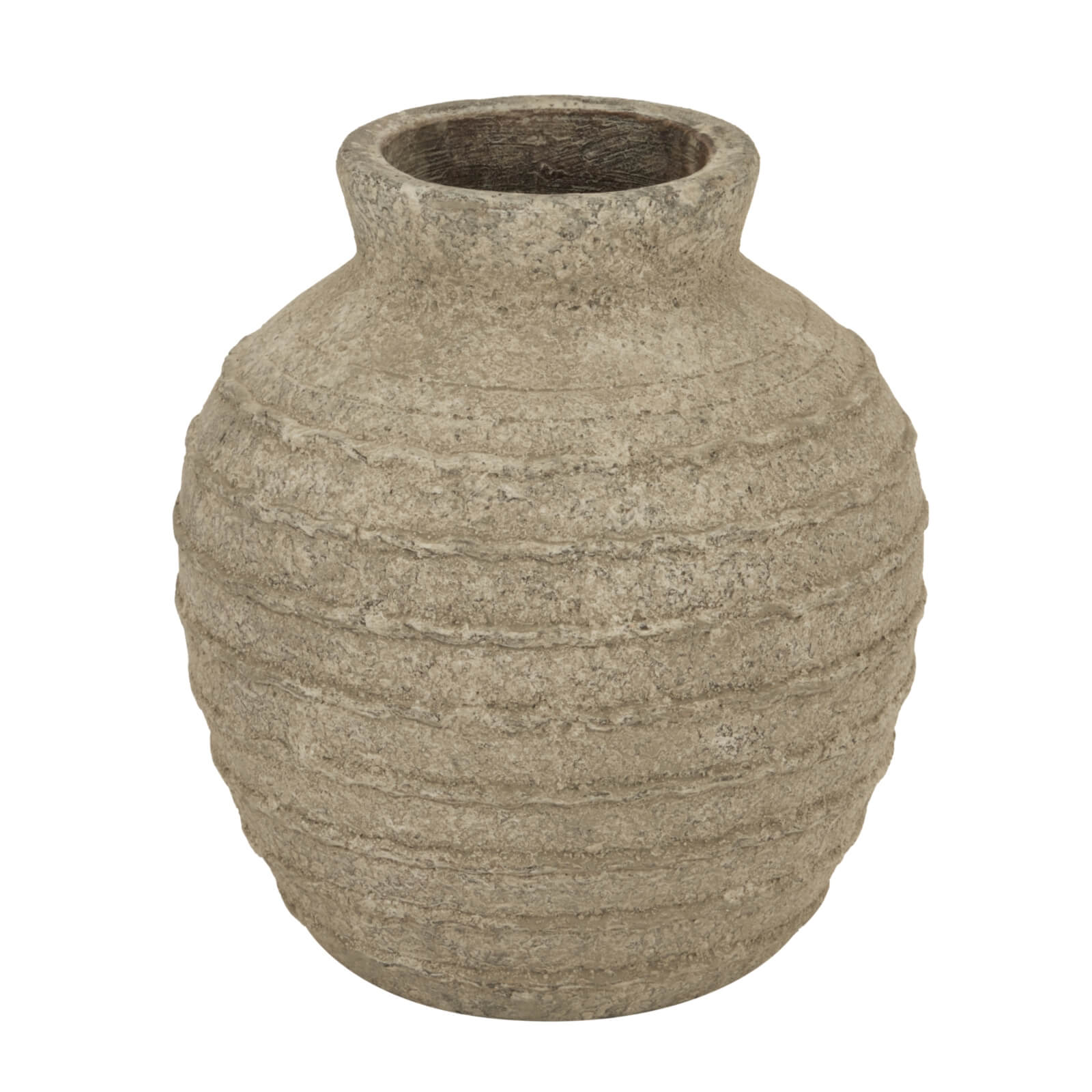 Grey ceramic vase from Tuscan collection, matte finish, minimalist design for modern or traditional decor by Sostter at brixbailey.com