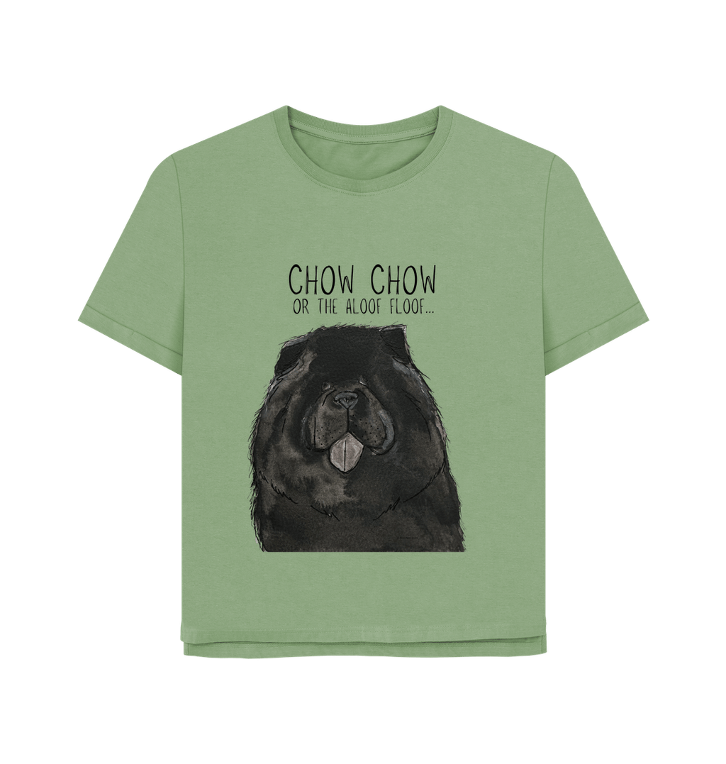 Black Chow Chow Women's Relaxed Fit T-Shirt – Featuring the Aloof Floof!