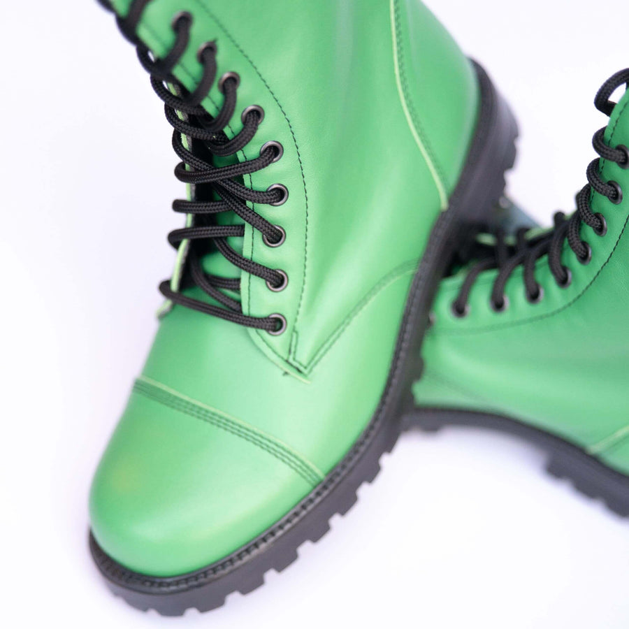 Bold 511 Granny Smiths Leather Boots – Durable & Stylish by Samelin at www.brixbailey.com