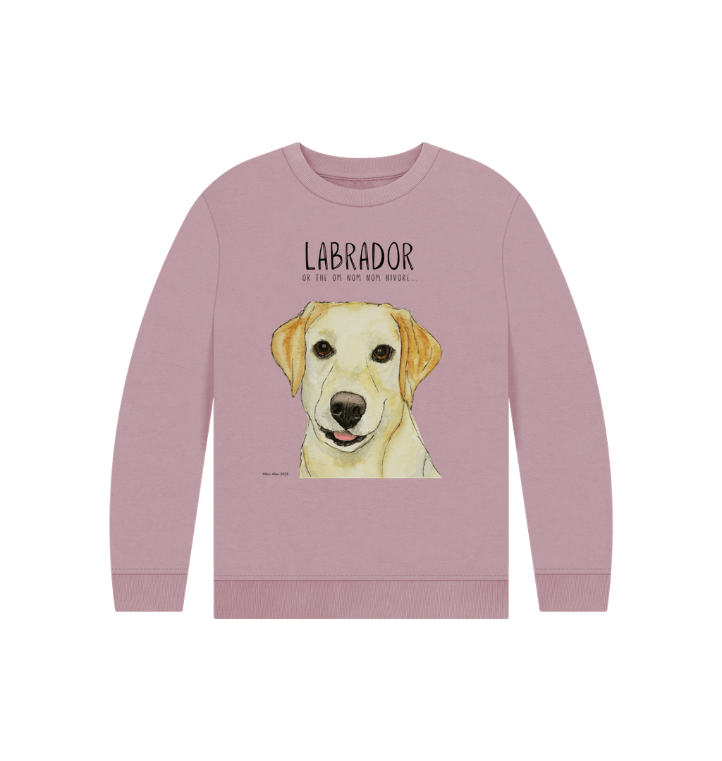 Crumb Catcher in Chief – The Yellow Labrador Kids' Sweatshirt