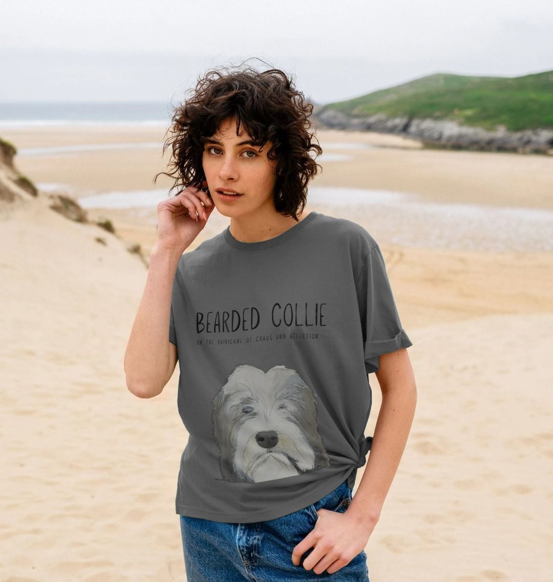The Hairicane Vibes – Bearded Collie Relaxed Fit Tee