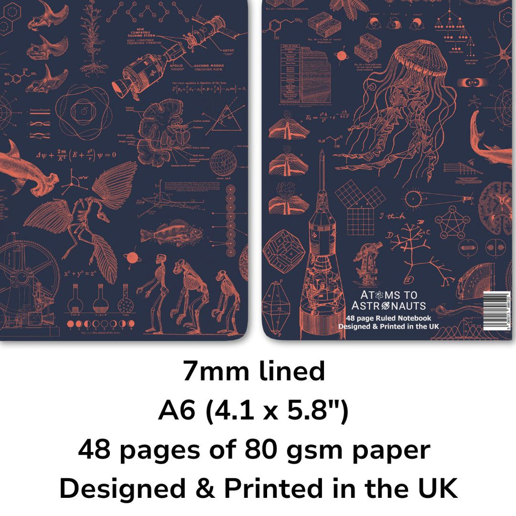 A6 Pocket Notebook with Lined Pages