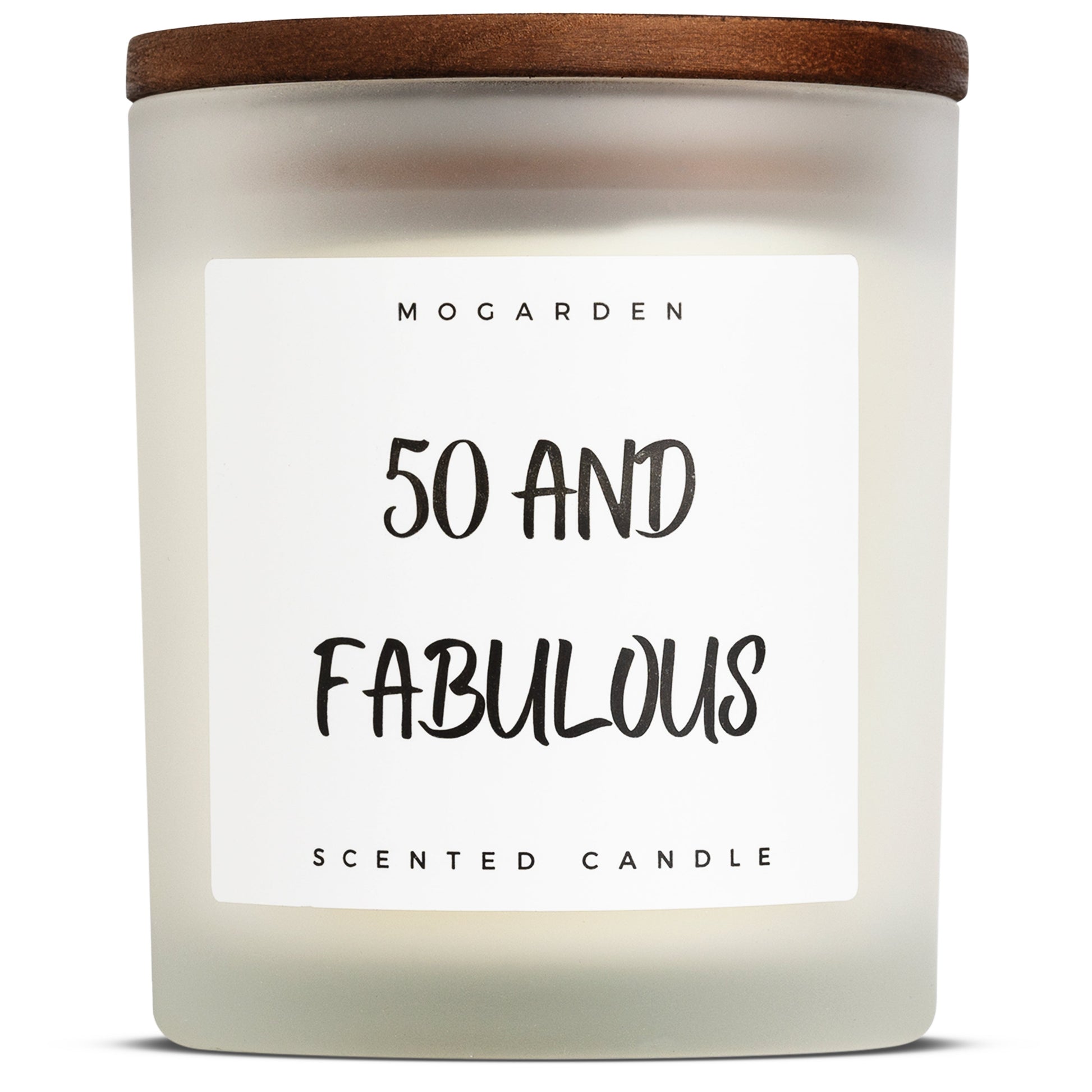 50th Birthday Candle, Luxury Scented Vanilla Soy Candle 220gr, 50th Birthday Gifts