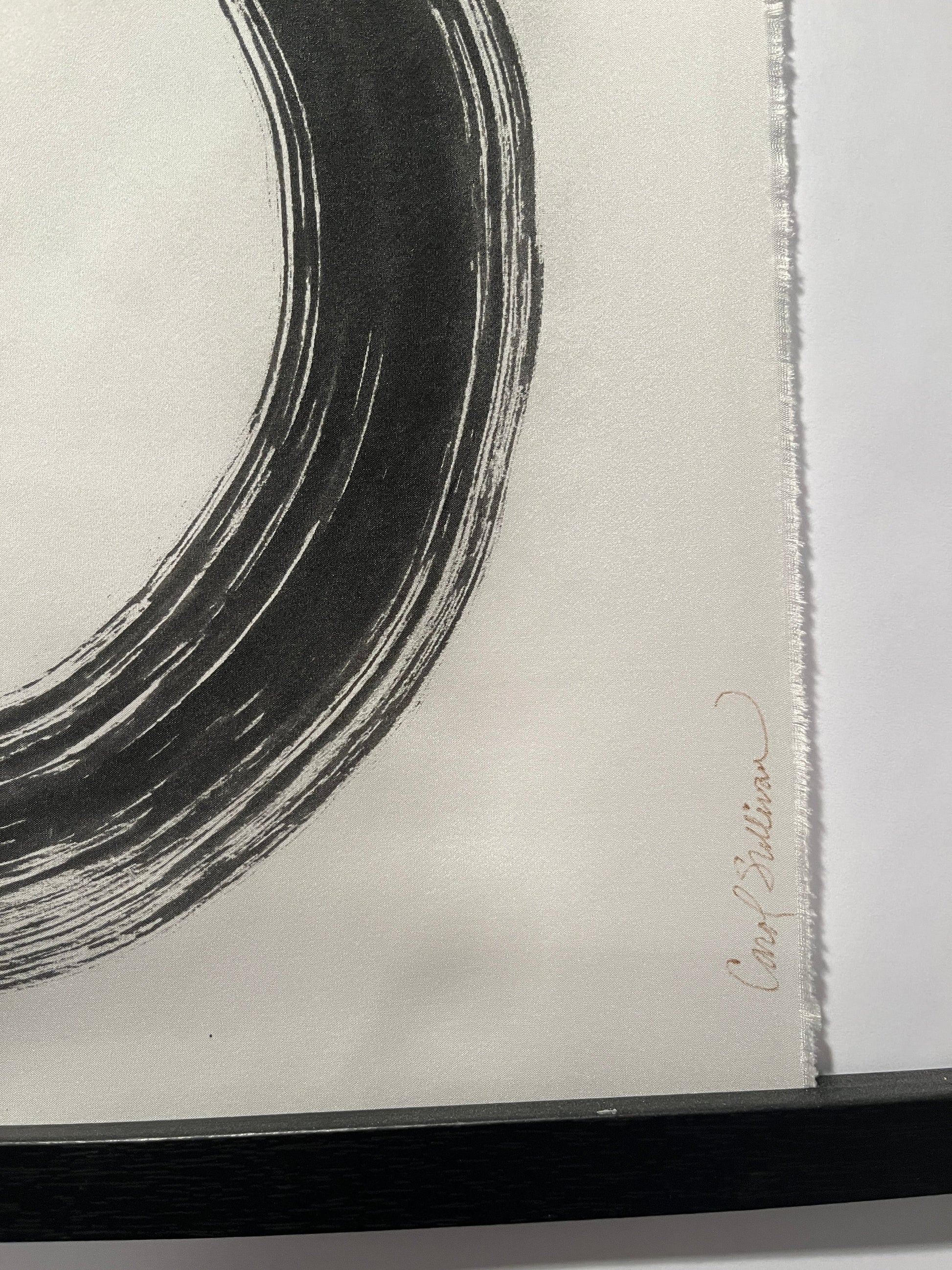 “Zen Circle (Enzo) - Painting on Silk - $125