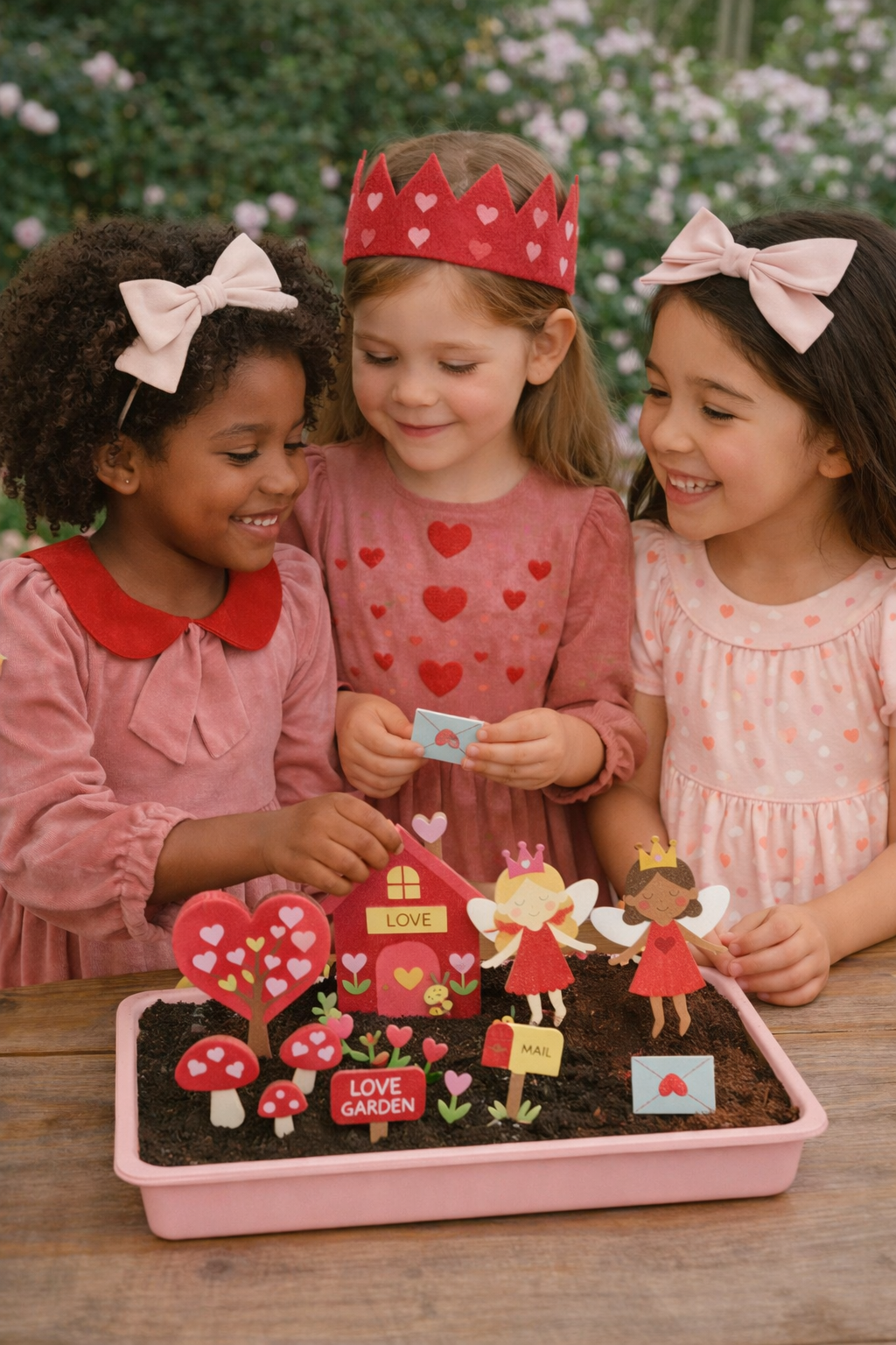 Fairy Garden Starter Kit with Apron, Tray, Shovel, Fairies, Soil and Seeds