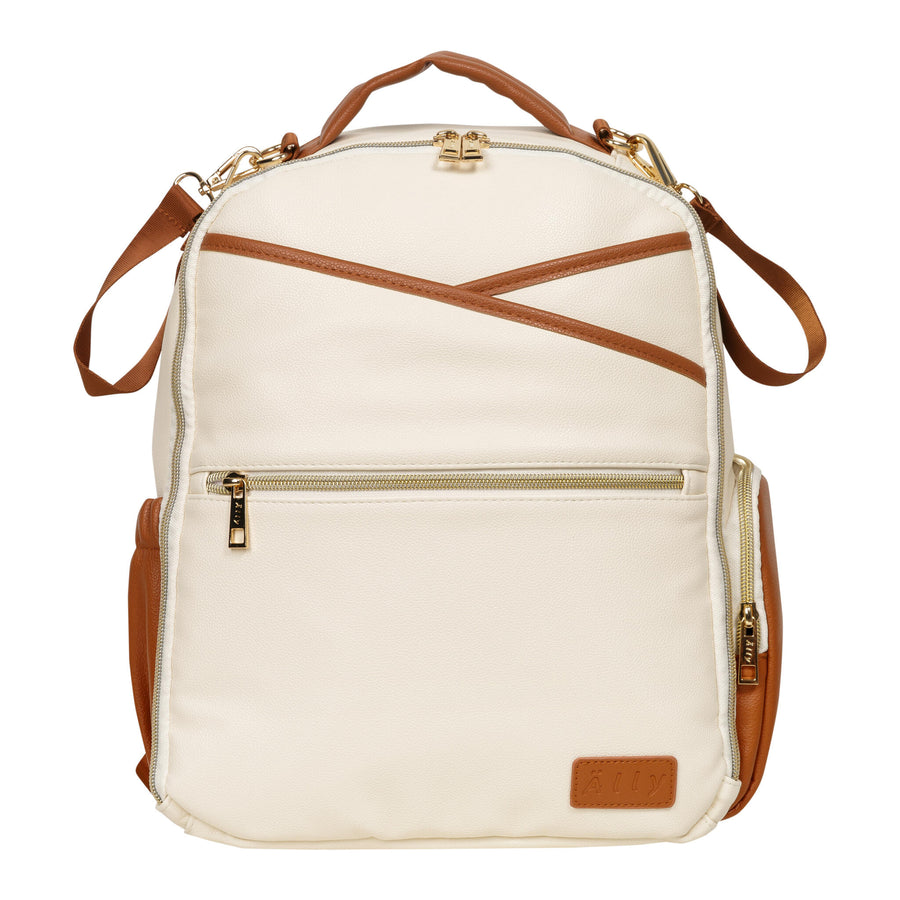 Small Cappuccino Diaper Bag – Style & Practicality for Parents by Ally Scandic at www.brixbailey.com