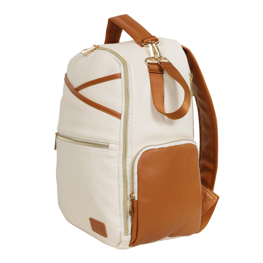 Small Cappuccino Diaper Bag – Stylish & Travel-Friendly for Parents by Ally Scandic at www.brixbailey.com