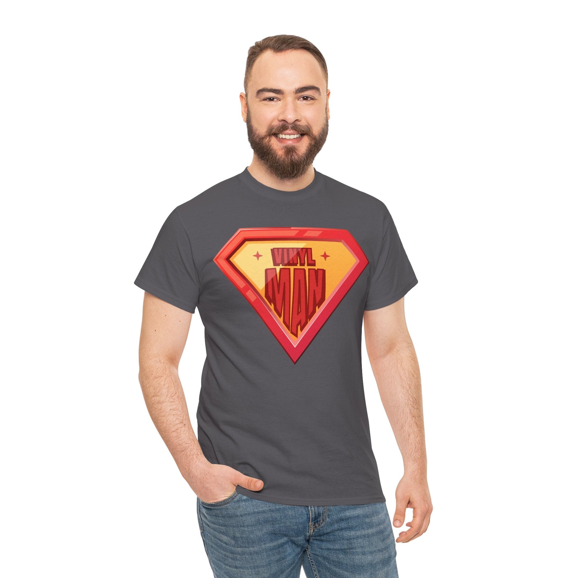Vinyl Man Men's Superhero T-Shirt