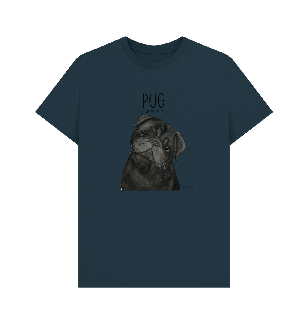 Snorty Potato Men’s T-Shirt – Perfect for Pug Lovers and Snack Enthusiasts!