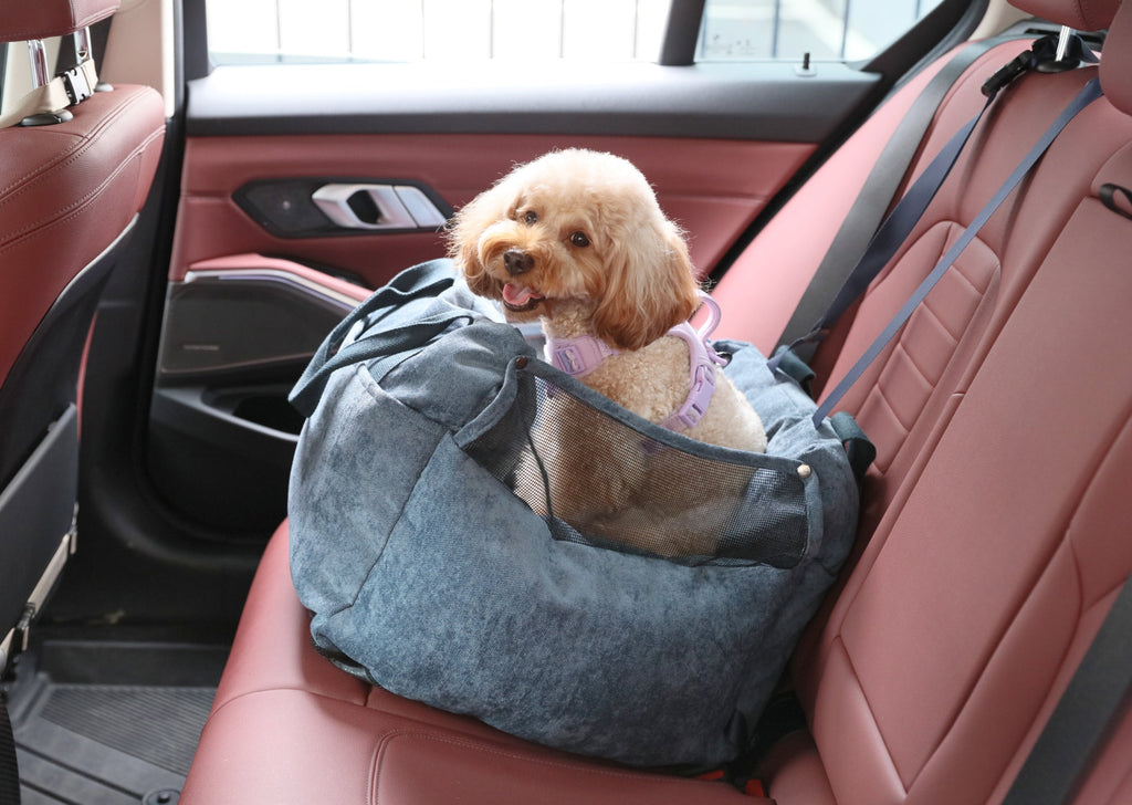 Puff Guard Blue Dog Car Seat for Small and Medium Pets