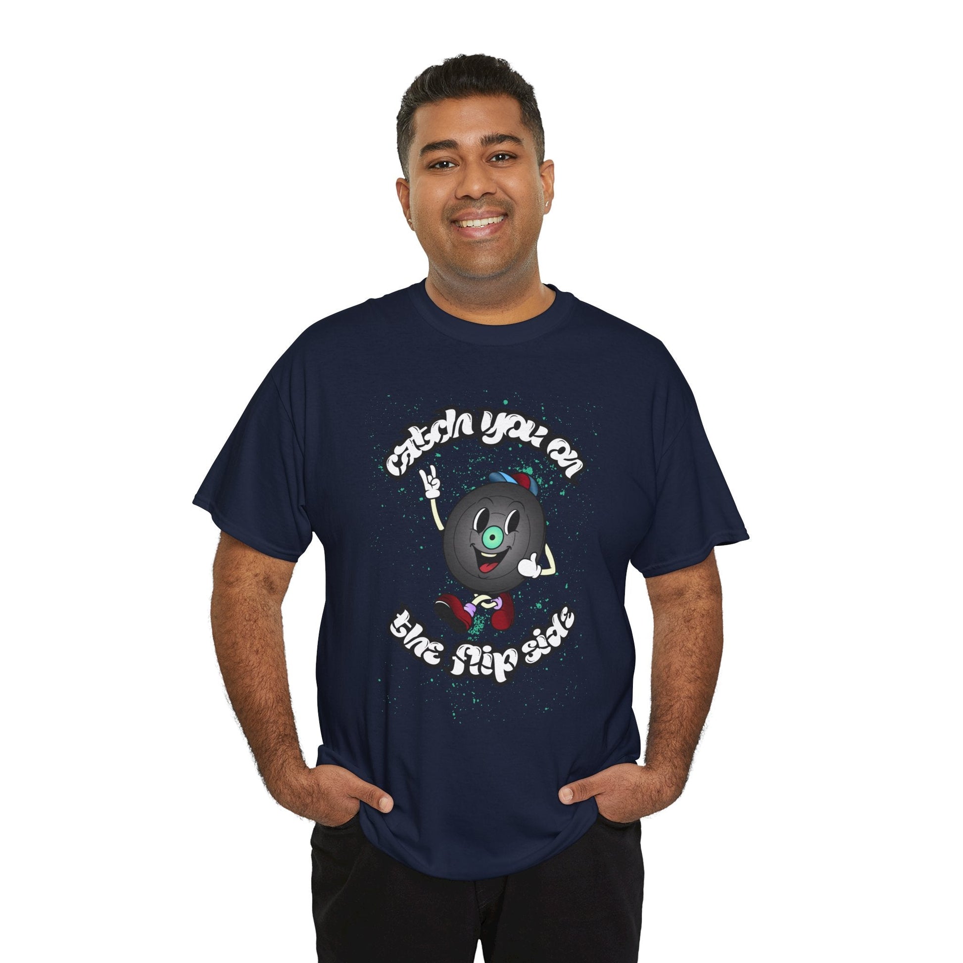 Catch You On The Flip Side Men's Vinyl T-Shirt