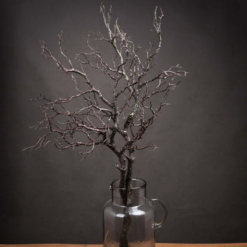 Lifelike artificial wood branch with white and green speckles, 93cm tall, perfect for modern home decor by Sostter at brixbailey.com