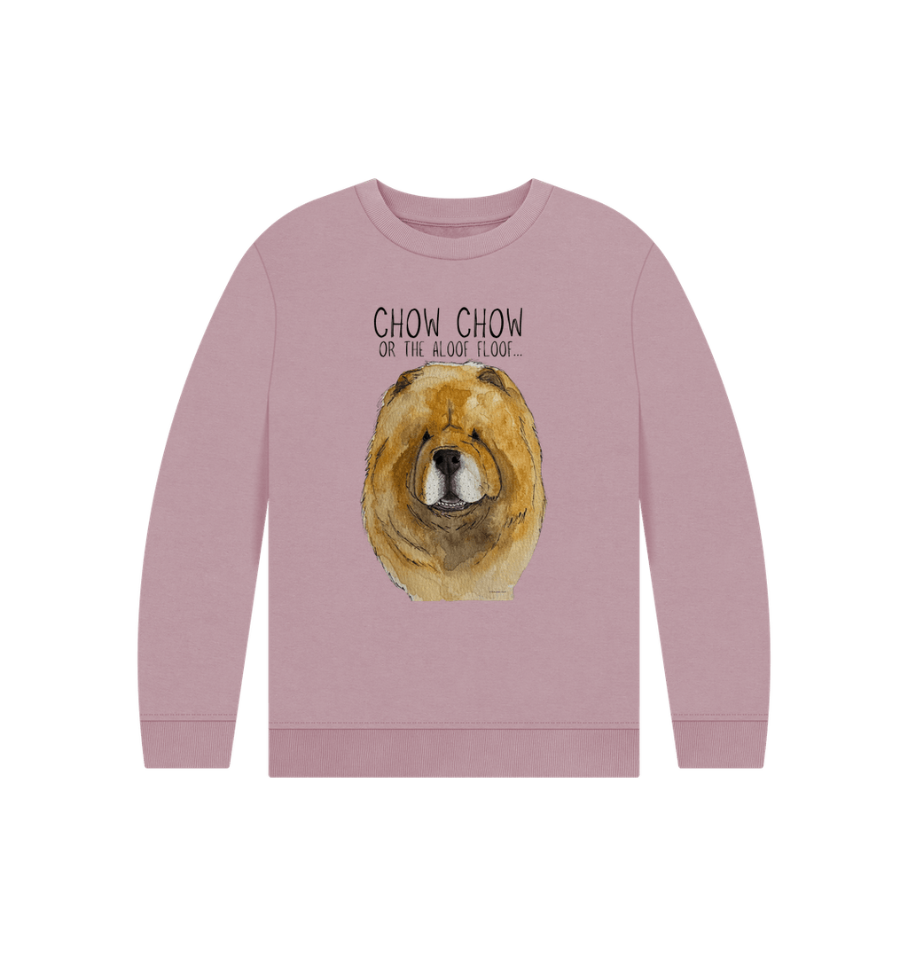 Cozy Red Chow Chow Sweatshirt for Kids – Fluff and Fun in Every Stitch!