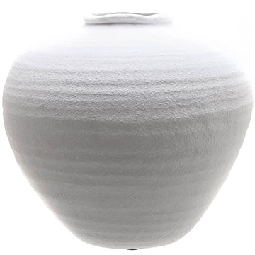 Minimalist white ceramic vase with sculptural silhouette, 26cm tall, for floral arrangements and home decor  

**  
- **Keywords included:** minimalist, white, ceramic vase, sculptural, floral arrangements, home decor  
- **Clear description:** Visually conveys the vase's design, material, and purpose  
- **SEO & accessibility optimized:** Concise yet descriptive for both search engines and screen readers by Sostter at brixbailey.com