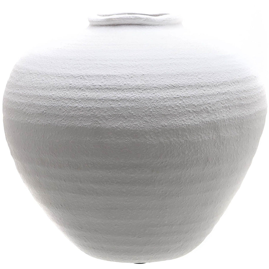 Minimalist white ceramic vase with sculptural silhouette, 26cm tall, for floral arrangements and home decor  

**  
- **Keywords included:** minimalist, white, ceramic vase, sculptural, floral arrangements, home decor  
- **Clear description:** Visually conveys the vase's design, material, and purpose  
- **SEO & accessibility optimized:** Concise yet descriptive for both search engines and screen readers by Sostter at brixbailey.com