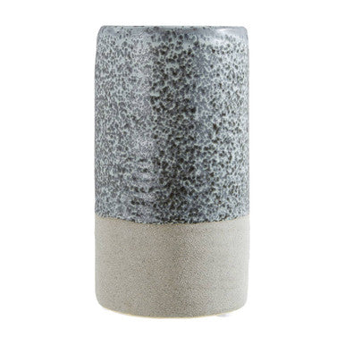 Grey Speckled Cylindrical Vase