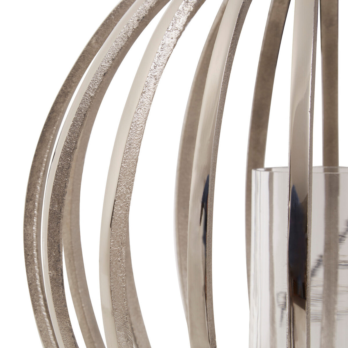 Large Silver Finish Lantern