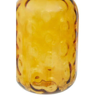 Tall Amber Bottle Vase