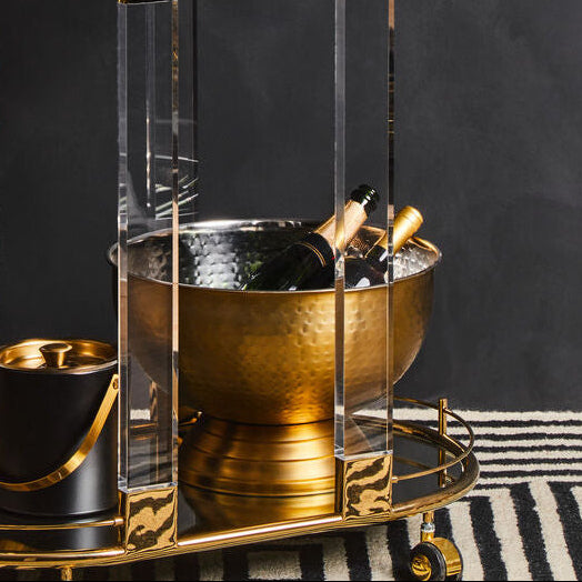 Ankara Gold Finish Champagne Bowl