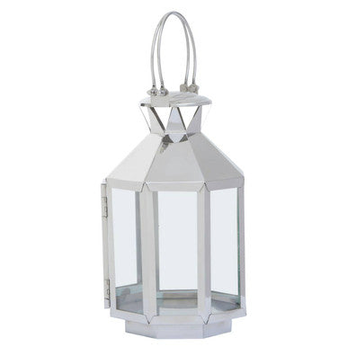 Small Silver Steel Lantern