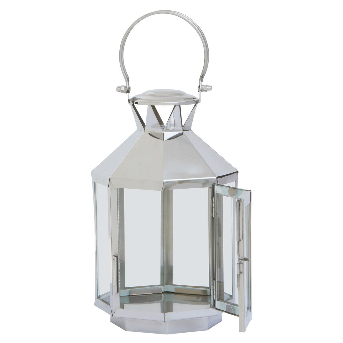 Small Silver Steel Lantern