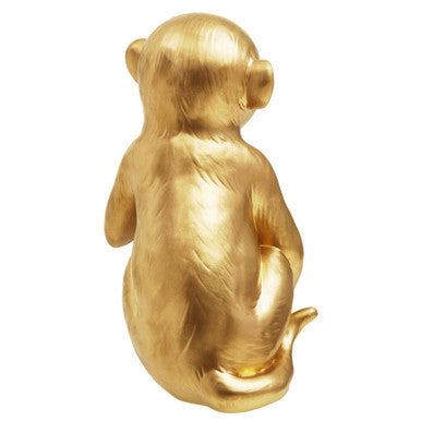 Boho Gold Finish Monkey Lamp