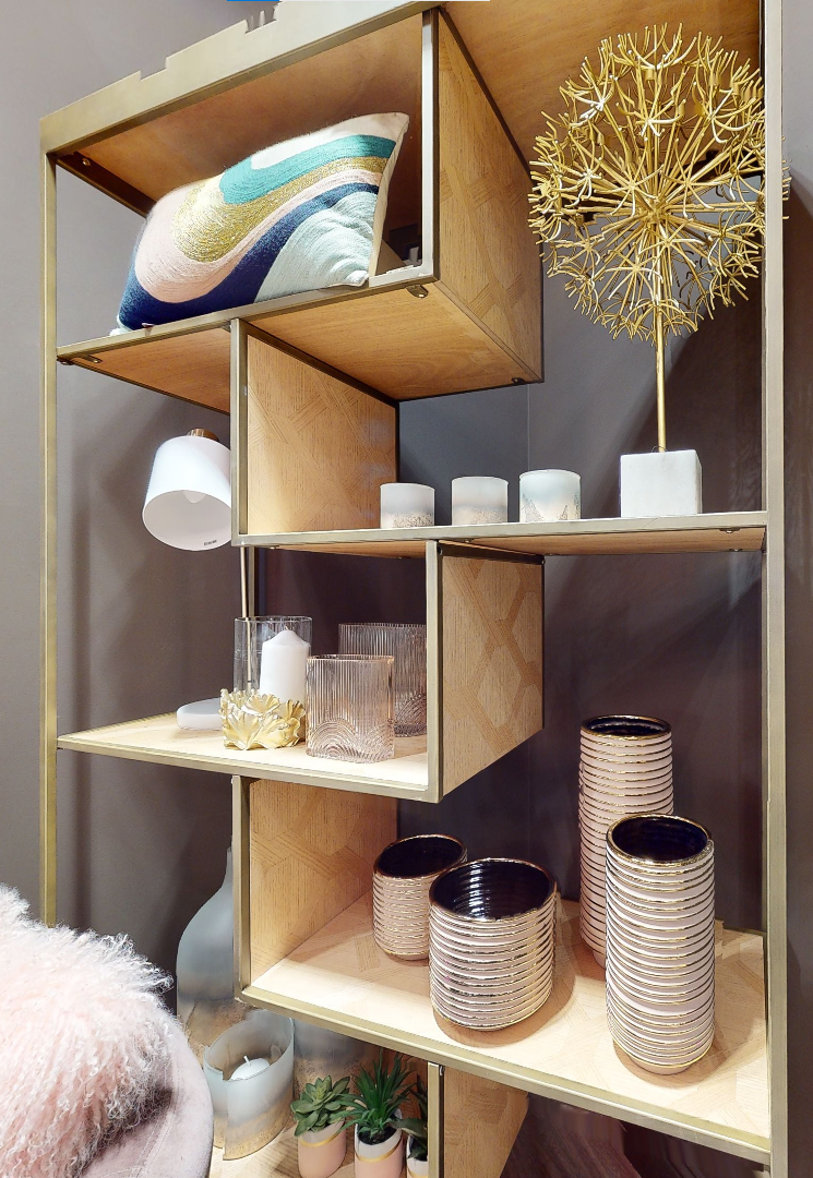 Curved Stripes Cushion in Vibrant Embroidered Cotton