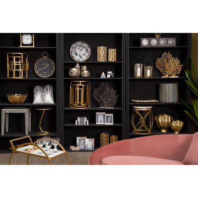 Black and White Embroidered Cushion