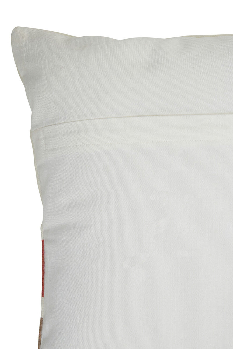 Bosie Ozella Red And White Tonal Cushion