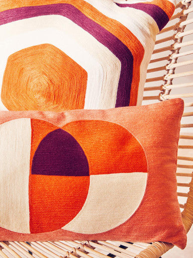 Bosie Ozella Multicolour Rectangular Cushion