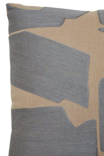 Bosie Ozella Natural And Grey Square Cushion
