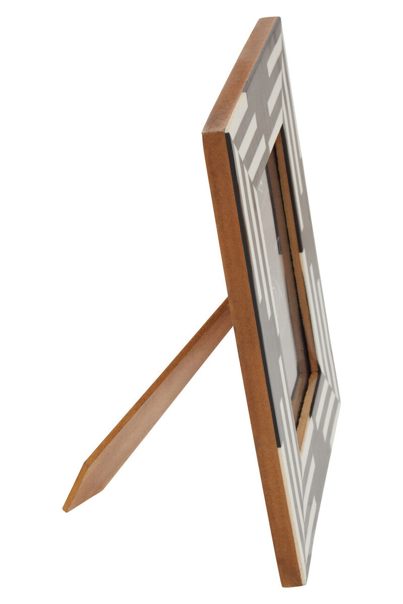 Donato 5In X 7In Black And White Stripe Photo Frame