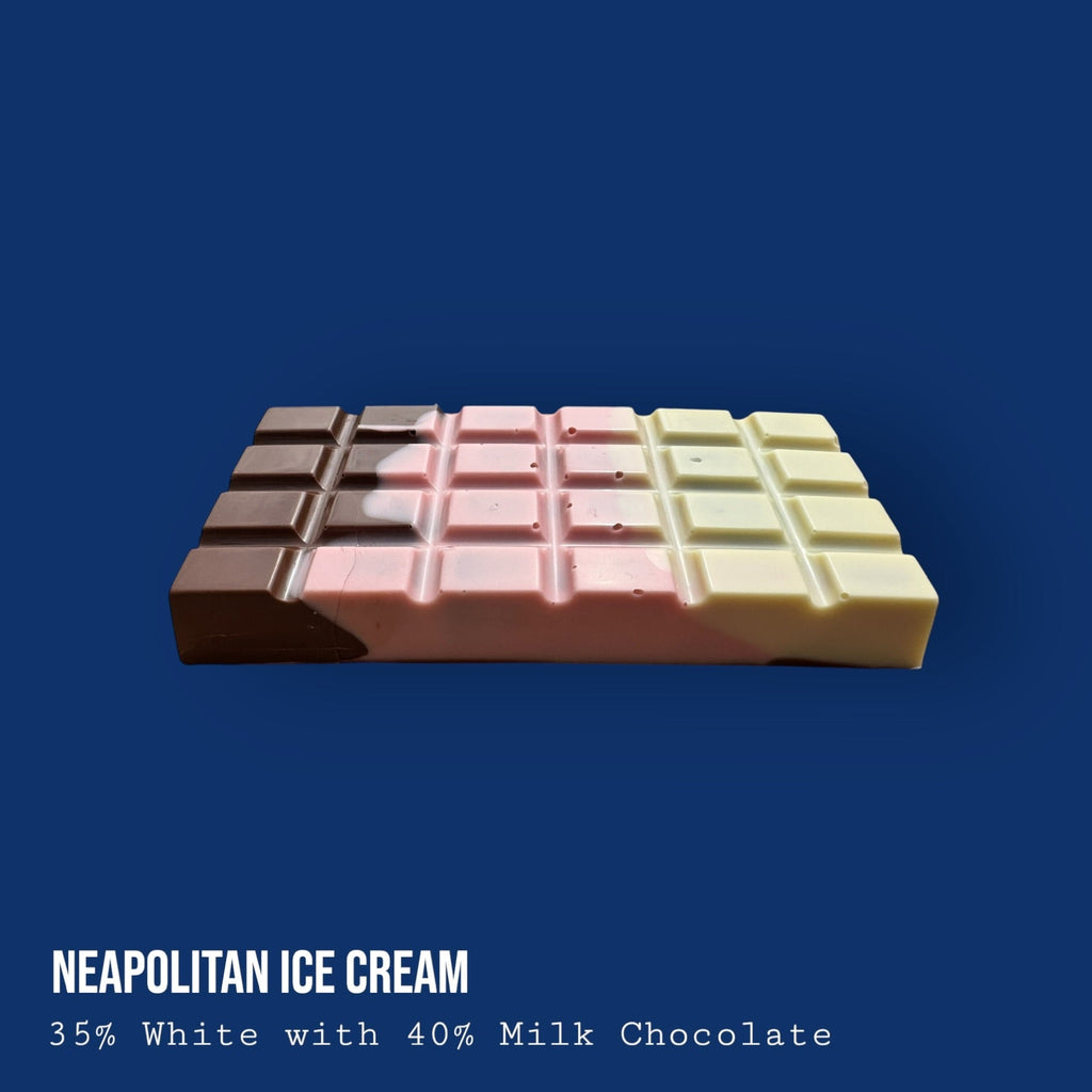 Milk Chocolate Neapolitan ice cream inspired loaded chocolate bar 230g