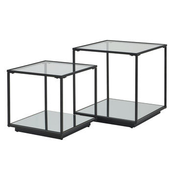 Contemporary Urban Design Paired Side Tables from the Lennox Collection - Functional & Stylish by Hill Interiors at www.brixbailey.com