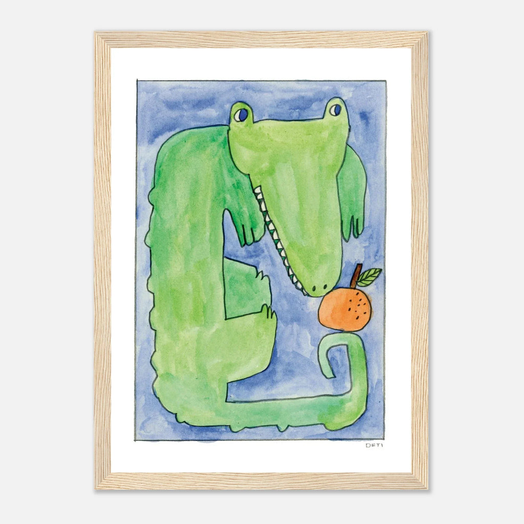 Florida Gator Framed Print by Hayley Deti