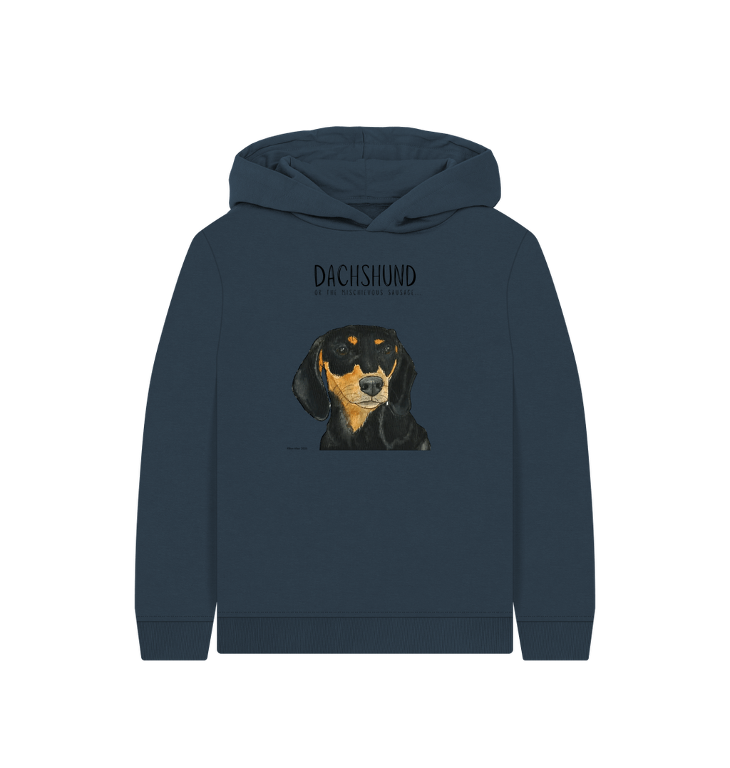 Mischievous Black & Tan Sausage Hoodie – Snuggles, Sass & Sustainability!