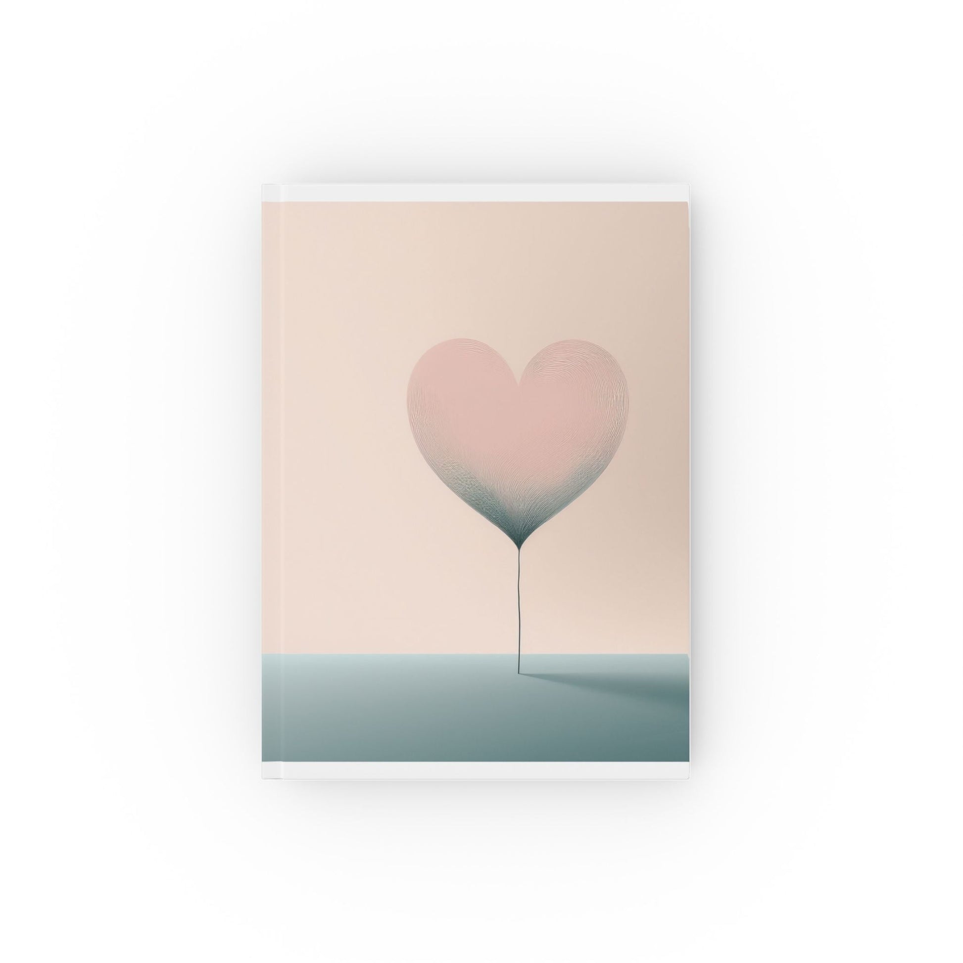 Journal With Minimalist Heart Design – Hardback Lined, Unlined, Or Graph Pages