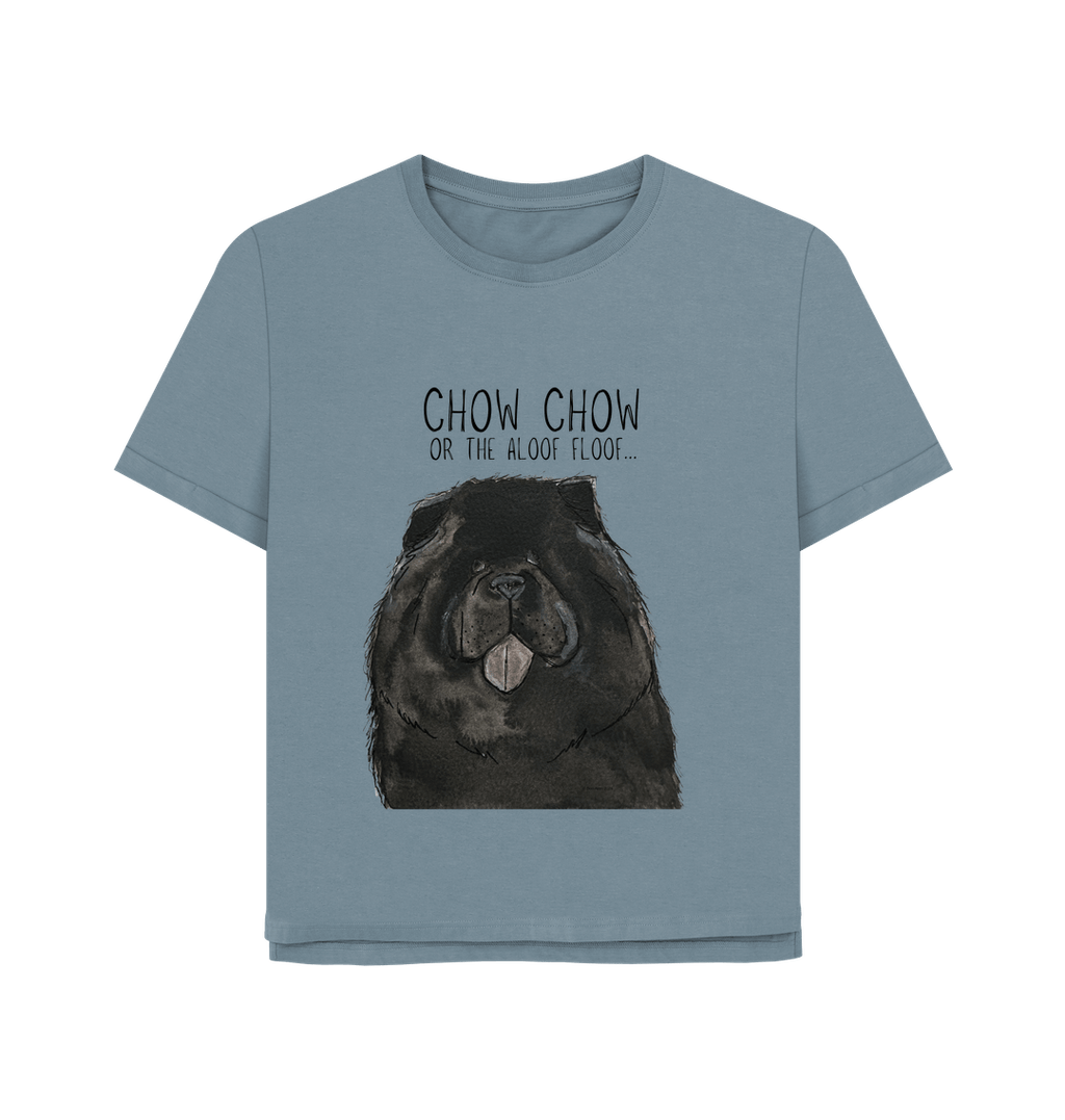 Black Chow Chow Women's Relaxed Fit T-Shirt – Featuring the Aloof Floof!