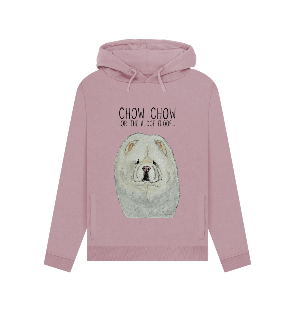 Stay Cozy in Style with the Cream Chow Chow Women's Hoodie – Featuring the Aloof Floof!