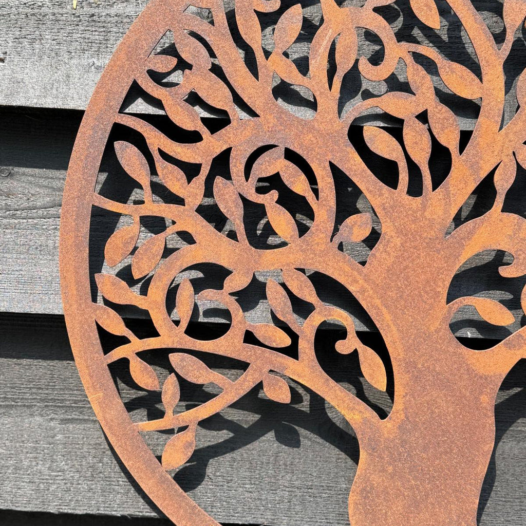 Rusty Tree Of Life Garden Decoration