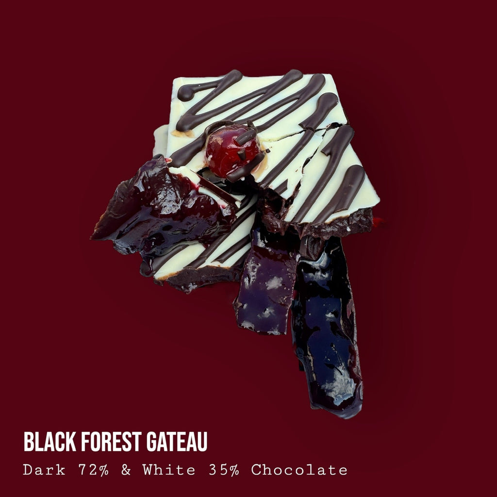 Black Forest Gateau Dark and White Chocolate Dessert Bar 250g