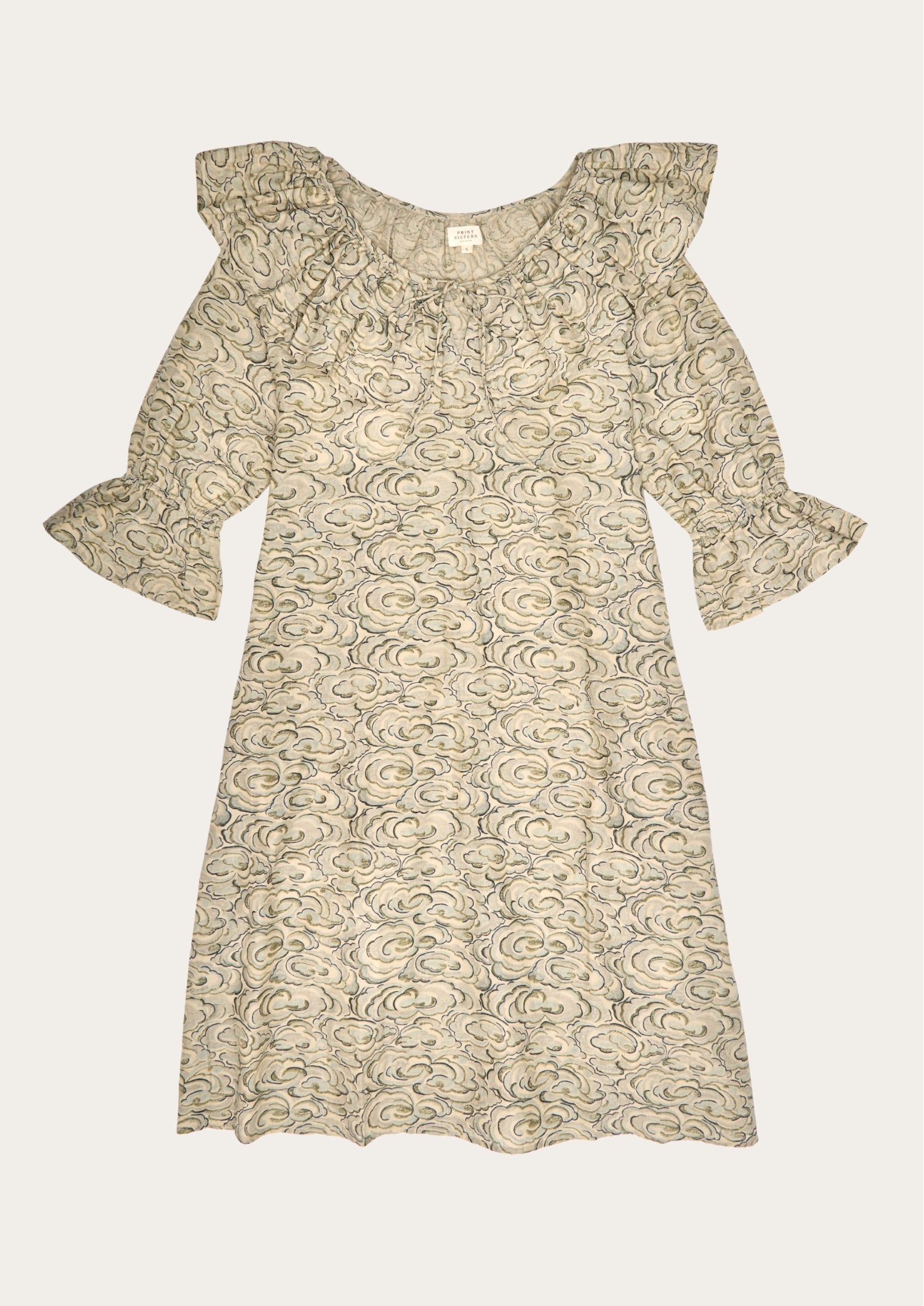 Kumo Clouds Dress - Print Sisters Loungewear