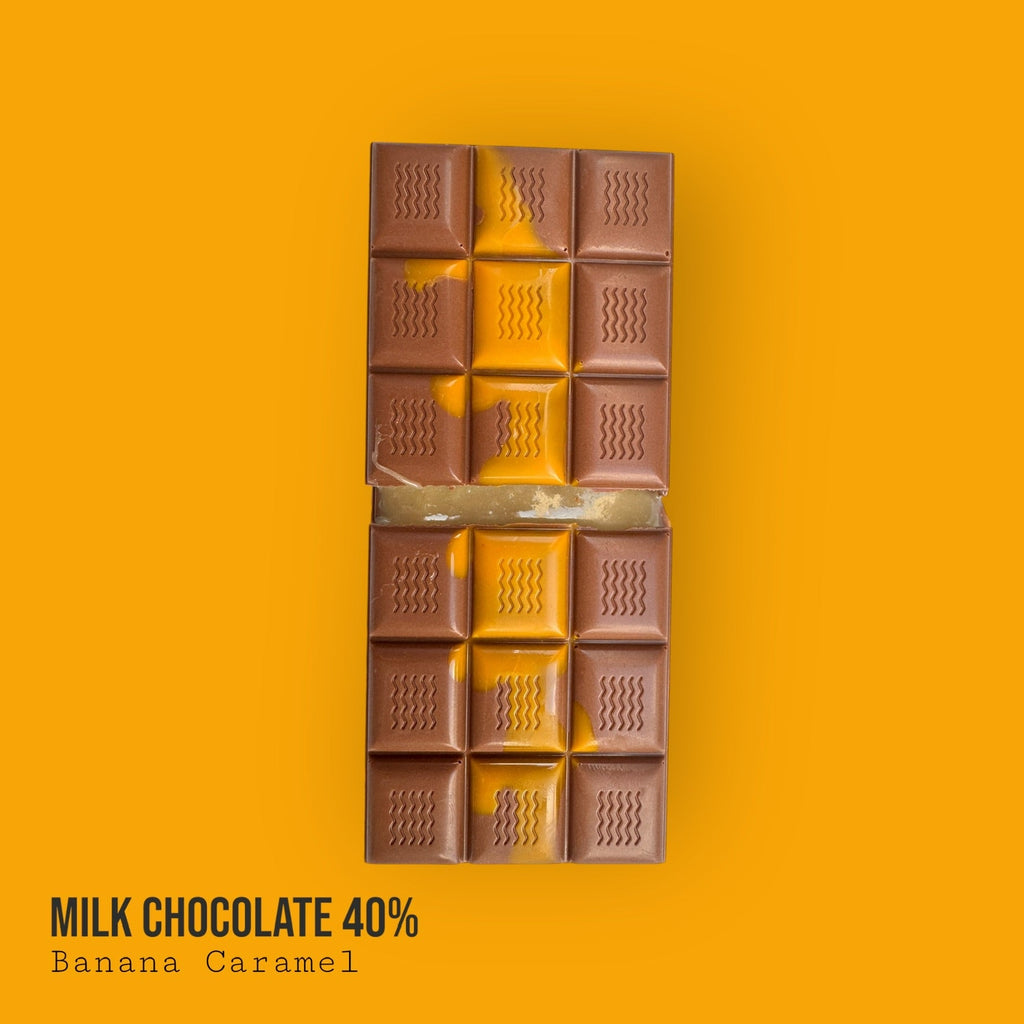 Milk 40% Banana Caramel Bar 120g