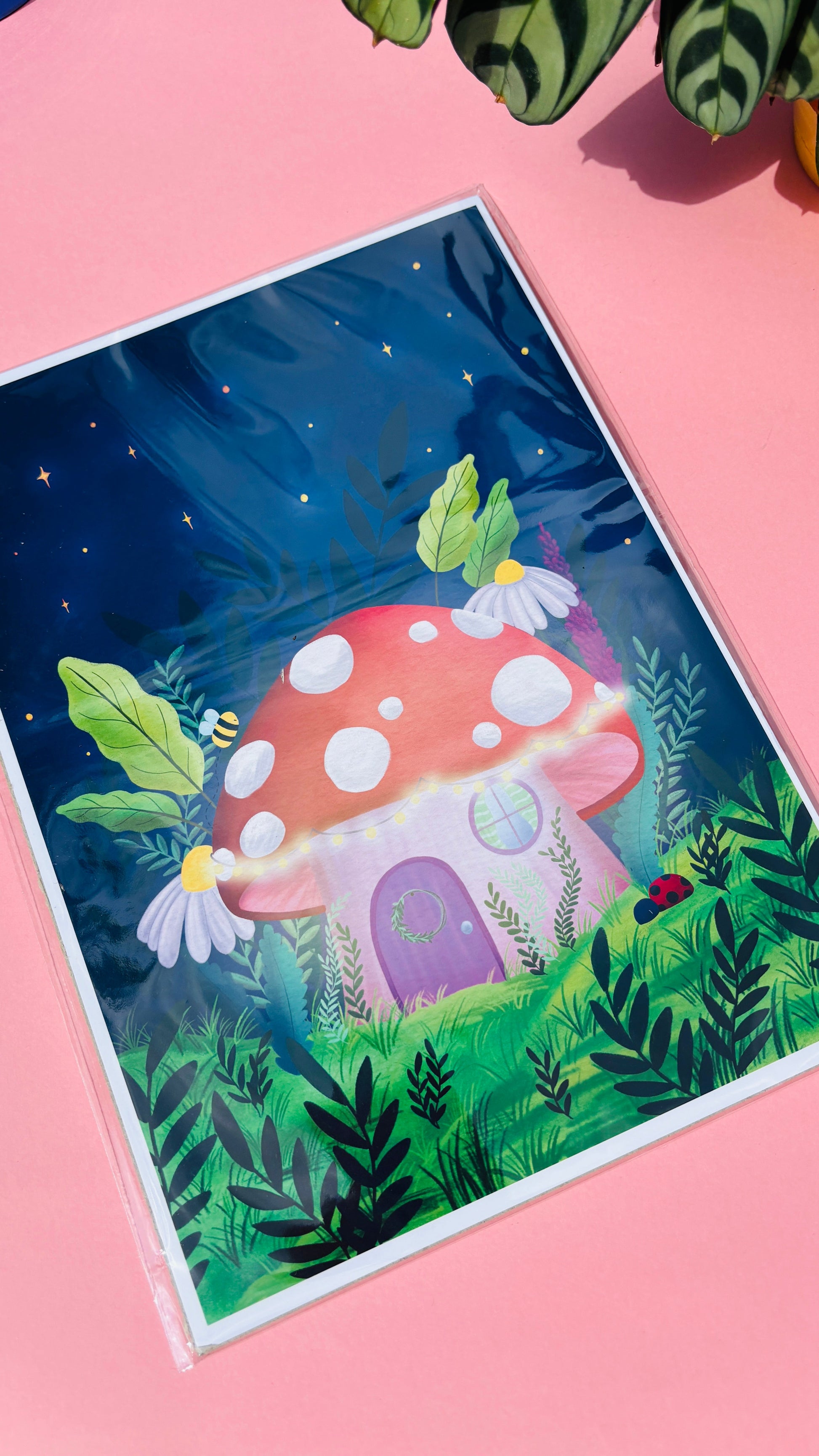Whimsical Toadstool Art Print- Fairycore Wall Art: Multiple Sizes Available